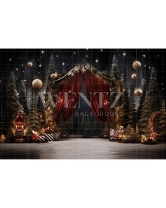 Fabric Photography Background Christmas Set / Backdrop 4137