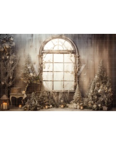 Fabric Photography Background Boho Christmas Set / Backdrop 4180