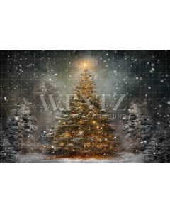 Fabric Photography Background Christmas Tree / Backdrop 4201