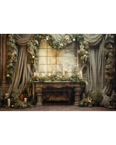 Fabric Photography Background Christmas Set / Backdrop 4271