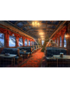 Fabric Photography Background Train Wagon / Backdrop 4281