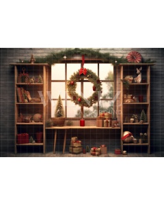 Fabric Photography Background Christmas Set / Backdrop 4312