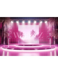 Fabric Photography Background Pink Stage / Backdrop 4435