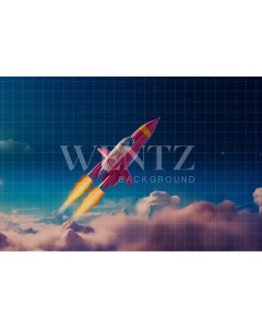 Fabric Photography Background Rocket / Backdrop 4468