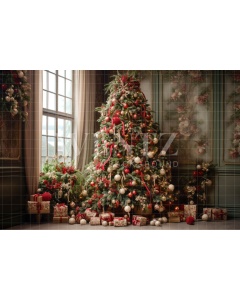 Fabric Photography Background Christmas Set / Backdrop 4569