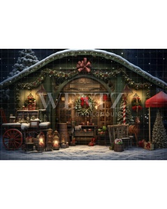 Fabric Photography Background Christmas Toys Workshop / Backdrop 4571