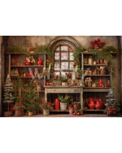 Fabric Photography Background Christmas Set / Backdrop 4581