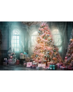 Fabric Photography Background Candy Color Christmas Set / Backdrop 4641