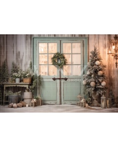 Fabric Photography Background Christmas Set / Backdrop 4649 4650