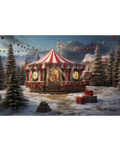 Fabric Photography Background Christmas Tent / Backdrop 4733