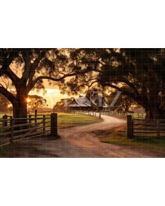 Fabric Photography Background Farm Gate / Backdrop 4763