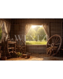 Fabric Photography Background Barn / Backdrop 4776