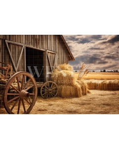 Fabric Photography Background Barn / Backdrop 4778