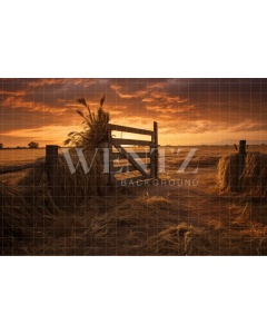 Fabric Photography Background Farm Gate / Backdrop 4785