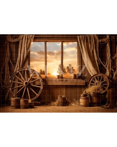 Fabric Photography Background Barn / Backdrop 4791