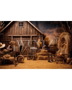 Fabric Photography Background Farm / Backdrop 4793