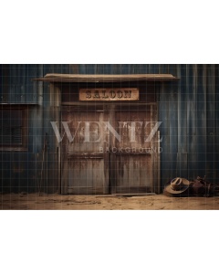 Fabric Photography Background Old West Bar / Backdrop 4872