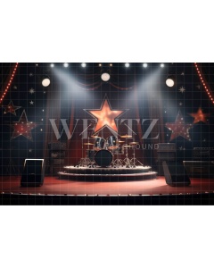 Fabric Photography Background Rock Concert / Backdrop 4875