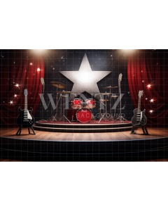 Fabric Photography Background Rock Concert / Backdrop 4924