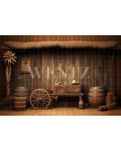 Photographic Background in Fabric Rustic Wooden  / Background 4928