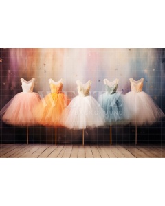 Photographic Background in Fabric Ballet Costumes / Background 4935