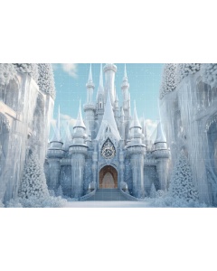 Photographic Background Fabric Ice Castle / 4953