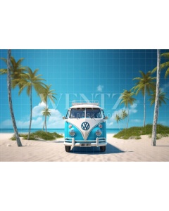 Photographic Background in Fabric Kombi in the Beach / Backdrop 5005