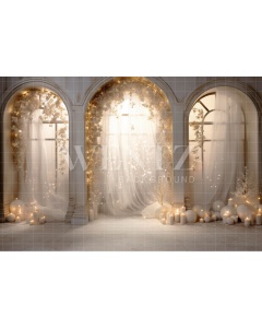 Photographic Background in Fabric White Window / Backdrop 5028