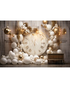 Photographic Background in Fabric Happy New Year / Backdrop 5042