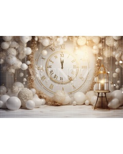 Photographic Background in Fabric White and Gold Set / Backdrop 5050