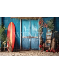 Photographic Background Fabric Surf Wall / Backdrop 5104