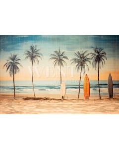 Photographic Background in Fabric Beach / Backdrop 5115