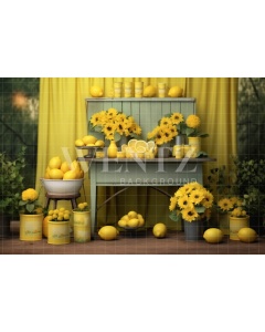 Photographic Background in Fabric Lemonade Stand / Backdrop 5150