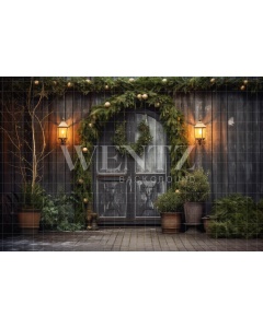 Photographic Background in Fabric Christmas Facade / Backdrop 5164