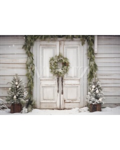 Photographic Background in Fabric Christmas Facade / Backdrop 5170