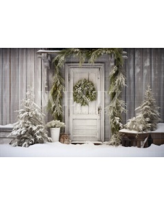 Photographic Background in Fabric Christmas Facade / Backdrop 5175