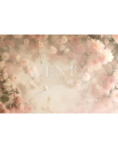 Fabric Photography Background Flowers / Backdrop 5715