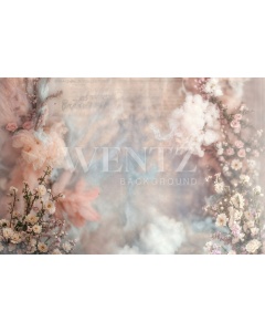 Fabric Photography Background Mother's Day Floral / Backdrop 5903