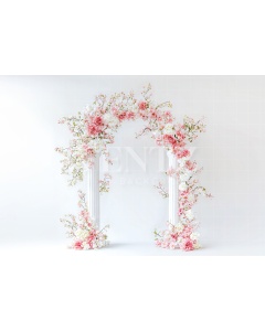 Fabric Photography Background Spring Floral Arch / Backdrop 6321