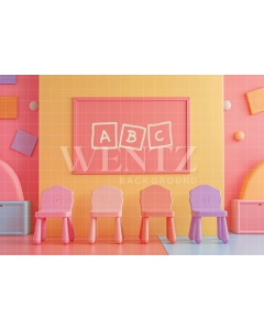 Fabric Photography Background ABC / Backdrop 6247