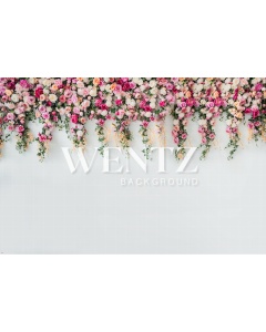 Fabric Photography Background Waterfall of Flowers / Backdrop 1737