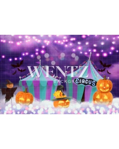 Fabric Photography Background Halloween Circus / Backdrop CW159