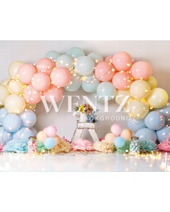 Fabric Photography Background Scenarios Colorful Balloon / Backdrop 2204