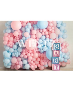 Fabric Photography Background Gender Reveal / Backdrop 2241