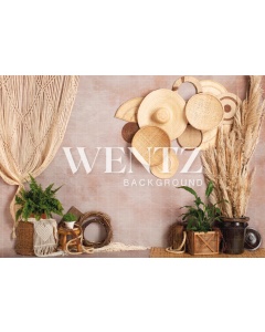 Fabric Photography Background Boho Wall with Macramé / Backdrop 2245