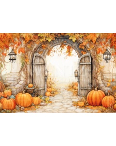 Fabric Photography Background Halloween / Backdrop 6342