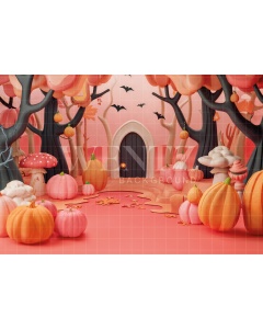 Fabric Photography Background Halloween / Backdrop 6353