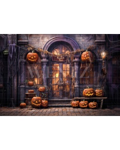 Fabric Photography Background Halloween Witchcraft Store / Backdrop 6360