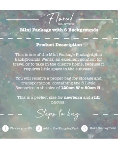 Mini Package Fine Art Floral Photographic Backgrounds Wentz | WTZ206