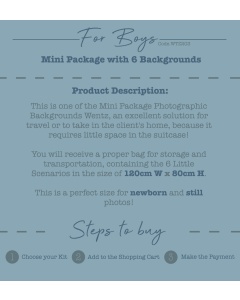 Mini Package For Boys Photographic Backgrounds Wentz | WTZ203